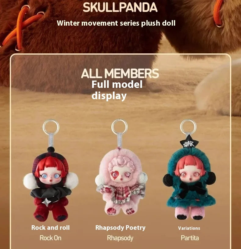 Original Skullpanda Winter Music Series Blind Box Pendant Sp Doll Desktop Ornament Christmas Peripheral Exquisite Surprise Gift