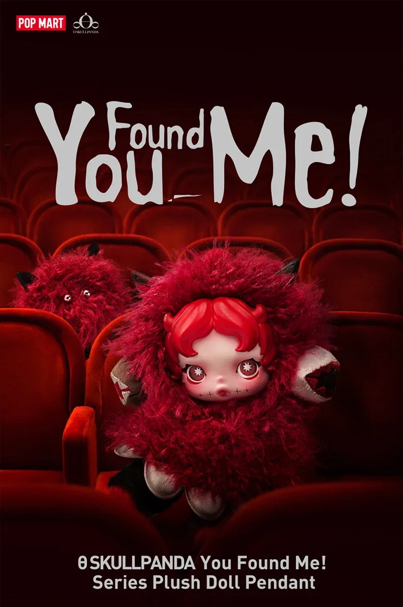 "YOU FOUND  ME" Sleeples Series Theater  SKULLPANDA  100% Original Official POP MART Gift figurine Desk decoration
