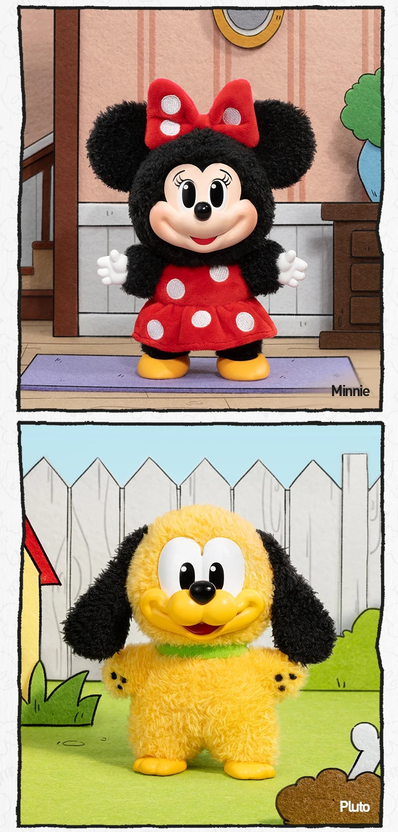 POP MART Mickey Family Cute Together Keychain Series Genuine Mystery Box Blind Box Guess Bag Toys Doll Cute Desktop Ornaments